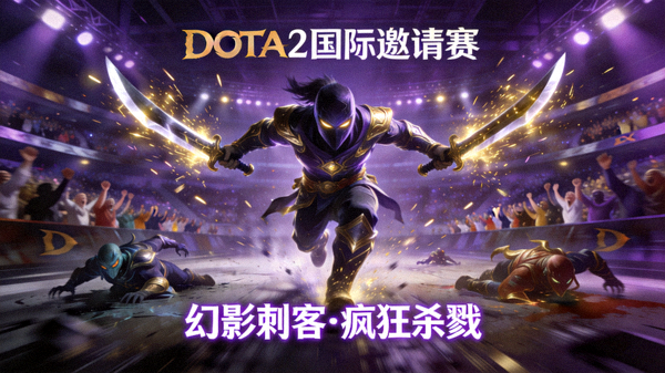DOTA2国际邀请赛上幻影刺客疯狂杀戮的精彩镜头视频封面