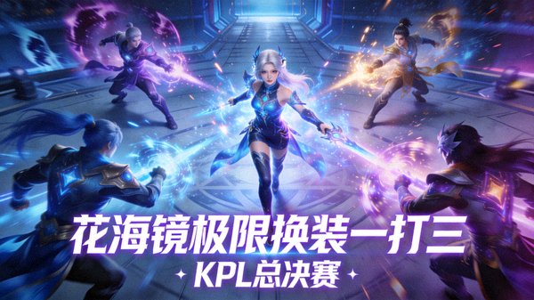 王者荣耀KPL总决赛花海镜极限换装一打三精彩片段短视频封面