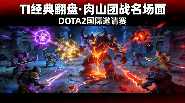 DOTA2国际邀请赛TI系列赛经典翻盘与肉山团战精彩瞬间短视频封面