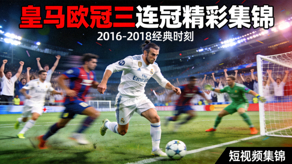 皇家马德里欧冠三连冠时期精彩进球和防守集锦短视频封面